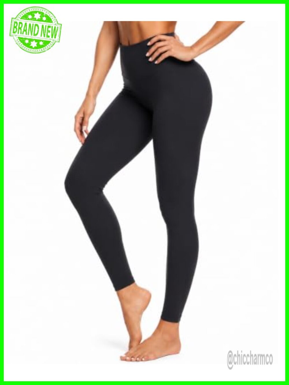 High Waisted Buttery Soft Yoga Leggings Full Length Tummy Control